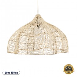GLOBOSTAR® ADEJE 02211 Boho Κρεμαστό Φωτιστικό Οροφής με Ντουί 1 x E27 AC 220-240V IP20 - Μπεζ - Μ80 x Π80 x Υ55cm GLOBOSTAR® ADEJE 02211 Boho Κρεμαστό Φωτιστικό Οροφής με Ντουί 1 x E27 AC 220-240V IP20 - Μπεζ - Μ80 x Π80 x Υ55cm