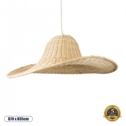 GLOBOSTAR® ESPARGOS 02214 Boho Κρεμαστό Φωτιστικό Οροφής με Ντουί 1 x E27 AC 220-240V IP20 - Μπεζ - Μ70 x Π70 x Υ35cm GLOBOSTAR® ESPARGOS 02214 Boho Κρεμαστό Φωτιστικό Οροφής με Ντουί 1 x E27 AC 220-240V IP20 - Μπεζ - Μ70 x Π70 x Υ35cm