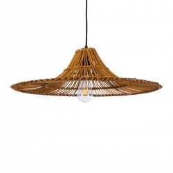 GLOBOSTAR® PALERMO 02310 Boho Κρεμαστό Φωτιστικό Οροφής με Ντουί 1 x E27 AC 220-240V IP20 - Καφέ - Μ60 x Π60 x Υ18cm GLOBOSTAR® PALERMO 02310 Boho Κρεμαστό Φωτιστικό Οροφής με Ντουί 1 x E27 AC 220-240V IP20 - Καφέ - Μ60 x Π60 x Υ18cm
