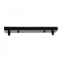 GLOBOSTAR® WALLBASE 77521 Γραμμική Μεταλλική Ροζέτα για Κρέμαση 2 Φωτιστικών - Μαύρο - Μ30 x Π5 x Υ2cm GLOBOSTAR® WALLBASE 77521 Γραμμική Μεταλλική Ροζέτα για Κρέμαση 2 Φωτιστικών - Μαύρο - Μ30 x Π5 x Υ2cm