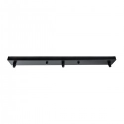 GLOBOSTAR® WALLBASE 77523 Γραμμική Μεταλλική Ροζέτα για Κρέμαση 3 Φωτιστικών - Μαύρο - Μ50 x Π5 x Υ2cm GLOBOSTAR® WALLBASE 77523 Γραμμική Μεταλλική Ροζέτα για Κρέμαση 3 Φωτιστικών - Μαύρο - Μ50 x Π5 x Υ2cm