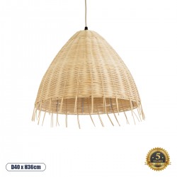 GLOBOSTAR® AQUATIC 01742 Boho Κρεμαστό Φωτιστικό Οροφής με Ντουί 1 x E27 AC 220-240V IP20 - Μπεζ - Μ40 x Π40 x Υ36cm GLOBOSTAR® AQUATIC 01742 Boho Κρεμαστό Φωτιστικό Οροφής με Ντουί 1 x E27 AC 220-240V IP20 - Μπεζ - Μ40 x Π40 x Υ36cm