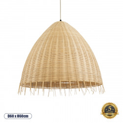 GLOBOSTAR® AQUATIC 01743 Boho Κρεμαστό Φωτιστικό Οροφής με Ντουί 1 x E27 AC 220-240V IP20 - Μπεζ - Μ60 x Π60 x Υ60cm GLOBOSTAR® AQUATIC 01743 Boho Κρεμαστό Φωτιστικό Οροφής με Ντουί 1 x E27 AC 220-240V IP20 - Μπεζ - Μ60 x Π60 x Υ60cm