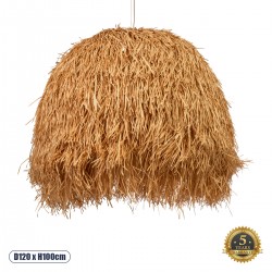GLOBOSTAR® GUADELOUPE 02156 Boho Κρεμαστό Φωτιστικό Οροφής με Ντουί 1 x E27 AC 220-240V IP20 - Μπεζ - Μ120 x Π120 x Υ100cm GLOBOSTAR® GUADELOUPE 02156 Boho Κρεμαστό Φωτιστικό Οροφής με Ντουί 1 x E27 AC 220-240V IP20 - Μπεζ - Μ120 x Π120 x Υ100cm