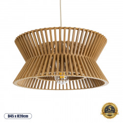 GLOBOSTAR® BIMINI 02287 Boho Κρεμαστό Φωτιστικό Οροφής με Ντουί 1 x E27 AC 220-240V IP20 - Καφέ - Μ45 x Π45 x Υ20cm GLOBOSTAR® BIMINI 02287 Boho Κρεμαστό Φωτιστικό Οροφής με Ντουί 1 x E27 AC 220-240V IP20 - Καφέ - Μ45 x Π45 x Υ20cm
