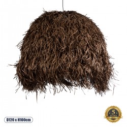 GLOBOSTAR® GUADELOUPE 02295 Boho Κρεμαστό Φωτιστικό Οροφής με Ντουί 1 x E27 AC 220-240V IP20 - Καφέ - Μ120 x Π120 x Υ100cm GLOBOSTAR® GUADELOUPE 02295 Boho Κρεμαστό Φωτιστικό Οροφής με Ντουί 1 x E27 AC 220-240V IP20 - Καφέ - Μ120 x Π120 x Υ100cm
