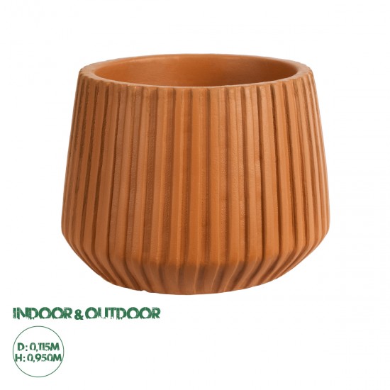 GloboStar® Artificial Garden ZANZIBAR 20539 Διακοσμητικό Κεραμικό Κασπώ Γλάστρα - Flower Pot Πορτοκαλί Φ11.5 x Υ9.5cm GloboStar® Artificial Garden ZANZIBAR 20539 Διακοσμητικό Κεραμικό Κασπώ Γλάστρα - Flower Pot Πορτοκαλί Φ11.5 x Υ9.5cm