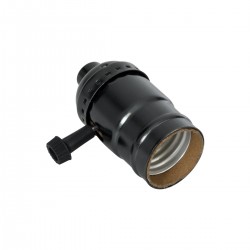 GloboStar® 78967 Ντουί Vintage Industrial Retro E27 με Διακόπτη ON/OFF - Μαύρο - Μ5.5 x Π3.6 x Υ7cm GloboStar® 78967 Ντουί Vintage Industrial Retro E27 με Διακόπτη ON/OFF - Μαύρο - Μ5.5 x Π3.6 x Υ7cm