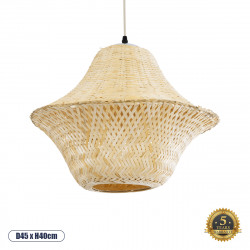 GLOBOSTAR® JUNIPER 01737 Boho Κρεμαστό Φωτιστικό Οροφής με Ντουί 1 x E27 AC 220-240V IP20 - Μπεζ - Μ45 x Π45 x Υ40cm GLOBOSTAR® JUNIPER 01737 Boho Κρεμαστό Φωτιστικό Οροφής με Ντουί 1 x E27 AC 220-240V IP20 - Μπεζ - Μ45 x Π45 x Υ40cm