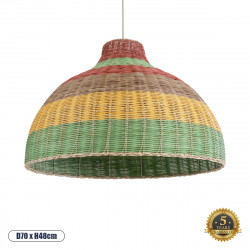 GLOBOSTAR® CABALLEROS 02054 Boho Κρεμαστό Φωτιστικό Οροφής με Ντουί 1 x E27 AC 220-240V IP20 - Πολύχρωμο - Μ70 x Π70 x Υ48cm GLOBOSTAR® CABALLEROS 02054 Boho Κρεμαστό Φωτιστικό Οροφής με Ντουί 1 x E27 AC 220-240V IP20 - Πολύχρωμο - Μ70 x Π70 x Υ48cm