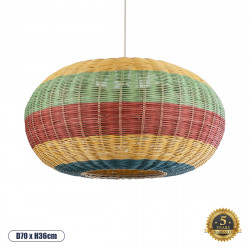 GLOBOSTAR® CABALLEROS 02056 Boho Κρεμαστό Φωτιστικό Οροφής με Ντουί 1 x E27 AC 220-240V IP20 - Πολύχρωμο - Μ70 x Π70 x Υ36cm GLOBOSTAR® CABALLEROS 02056 Boho Κρεμαστό Φωτιστικό Οροφής με Ντουί 1 x E27 AC 220-240V IP20 - Πολύχρωμο - Μ70 x Π70 x Υ36cm