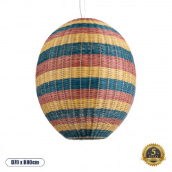 GLOBOSTAR® CABALLEROS 02066 Boho Κρεμαστό Φωτιστικό Οροφής με Ντουί 1 x E27 AC 220-240V IP20 - Πολύχρωμο - Μ70 x Π70 x Υ80cm GLOBOSTAR® CABALLEROS 02066 Boho Κρεμαστό Φωτιστικό Οροφής με Ντουί 1 x E27 AC 220-240V IP20 - Πολύχρωμο - Μ70 x Π70 x Υ80cm