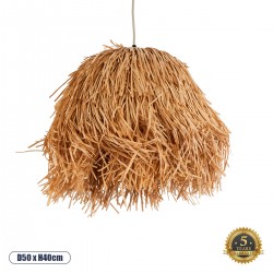 GLOBOSTAR® GUADELOUPE 02154 Boho Κρεμαστό Φωτιστικό Οροφής με Ντουί 1 x E27 AC 220-240V IP20 - Μπεζ - Μ50 x Π50 x Υ40cm GLOBOSTAR® GUADELOUPE 02154 Boho Κρεμαστό Φωτιστικό Οροφής με Ντουί 1 x E27 AC 220-240V IP20 - Μπεζ - Μ50 x Π50 x Υ40cm
