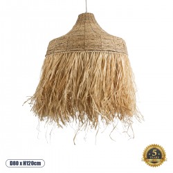 GLOBOSTAR® PORTOFERRAIO 02186 Boho Κρεμαστό Φωτιστικό Οροφής με Ντουί 1 x E27 AC 220-240V IP20 - Μπεζ - Μ80 x Π80 x Υ120cm GLOBOSTAR® PORTOFERRAIO 02186 Boho Κρεμαστό Φωτιστικό Οροφής με Ντουί 1 x E27 AC 220-240V IP20 - Μπεζ - Μ80 x Π80 x Υ120cm