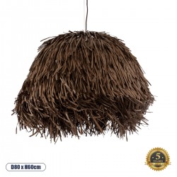 GLOBOSTAR® GUADELOUPE 02294 Boho Κρεμαστό Φωτιστικό Οροφής με Ντουί 1 x E27 AC 220-240V IP20 - Καφέ - Μ80 x Π80 x Υ60cm GLOBOSTAR® GUADELOUPE 02294 Boho Κρεμαστό Φωτιστικό Οροφής με Ντουί 1 x E27 AC 220-240V IP20 - Καφέ - Μ80 x Π80 x Υ60cm