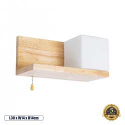 GLOBOSTAR® AMITY 01366 Μοντέρνο Φωτιστικό Τοίχου - Απλίκα με Ντουί 1 x E27 AC 220-240V IP20 - Μπεζ & Λευκό - Μ30 x Π14.5 x Υ15cm GLOBOSTAR® AMITY 01366 Μοντέρνο Φωτιστικό Τοίχου - Απλίκα με Ντουί 1 x E27 AC 220-240V IP20 - Μπεζ & Λευκό - Μ30 x Π14.5 x Υ15cm