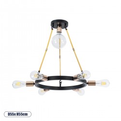 GLOBOSTAR® SAILOR 01445 Μοντέρνο Φωτιστικό Οροφής με Ντουί 7 x E27 AC 220-240V IP20 - Πολύχρωμο - Μ55 x Π55 x Υ55cm GLOBOSTAR® SAILOR 01445 Μοντέρνο Φωτιστικό Οροφής με Ντουί 7 x E27 AC 220-240V IP20 - Πολύχρωμο - Μ55 x Π55 x Υ55cm