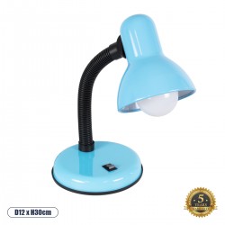 GLOBOSTAR® STUDENT 01532 Μοντέρνο Επιτραπέζιο Φωτιστικό Πορτατίφ με Ντουί 1 x E27 AC 220-240V IP20 - Γαλάζιο - Μ12 x Π12 x Υ32cm GLOBOSTAR® STUDENT 01532 Μοντέρνο Επιτραπέζιο Φωτιστικό Πορτατίφ με Ντουί 1 x E27 AC 220-240V IP20 - Γαλάζιο - Μ12 x Π12 x Υ32cm