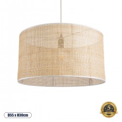 GLOBOSTAR® YOTTO 01822 Boho Κρεμαστό Φωτιστικό Οροφής με Ντουί 1 x E27 AC 220-240V IP20 - Μπεζ - Μ55 x Π55 x Y30cm GLOBOSTAR® YOTTO 01822 Boho Κρεμαστό Φωτιστικό Οροφής με Ντουί 1 x E27 AC 220-240V IP20 - Μπεζ - Μ55 x Π55 x Y30cm