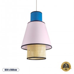 GLOBOSTAR® SAIGE 01921 Boho Κρεμαστό Φωτιστικό Οροφής με Ντουί 1 x E27 AC 220-240V IP20 - Πολύχρωμο - Μ30 x Π30 x Υ48cm GLOBOSTAR® SAIGE 01921 Boho Κρεμαστό Φωτιστικό Οροφής με Ντουί 1 x E27 AC 220-240V IP20 - Πολύχρωμο - Μ30 x Π30 x Υ48cm