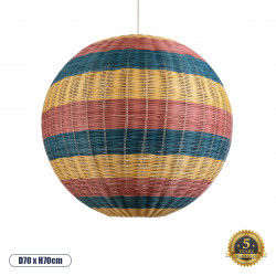 GLOBOSTAR® CABALLEROS 02063 Boho Κρεμαστό Φωτιστικό Οροφής με Ντουί 1 x E27 AC 220-240V IP20 - Πολύχρωμο - Μ70 x Π70 x Υ70cm GLOBOSTAR® CABALLEROS 02063 Boho Κρεμαστό Φωτιστικό Οροφής με Ντουί 1 x E27 AC 220-240V IP20 - Πολύχρωμο - Μ70 x Π70 x Υ70cm