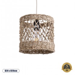 GLOBOSTAR® ECUADOR 02120 Boho Κρεμαστό Φωτιστικό Οροφής με Ντουί 1 x E27 AC 220-240V IP20 - Μπεζ - Μ20 x Π20 x Υ20cm GLOBOSTAR® ECUADOR 02120 Boho Κρεμαστό Φωτιστικό Οροφής με Ντουί 1 x E27 AC 220-240V IP20 - Μπεζ - Μ20 x Π20 x Υ20cm