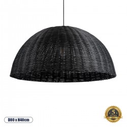 GLOBOSTAR® MONTANA 02384 Boho Κρεμαστό Φωτιστικό Οροφής με Ντουί 1 x E27 AC 220-240V IP20 - Μαύρο - Μ80 x Π80 x Υ40cm GLOBOSTAR® MONTANA 02384 Boho Κρεμαστό Φωτιστικό Οροφής με Ντουί 1 x E27 AC 220-240V IP20 - Μαύρο - Μ80 x Π80 x Υ40cm