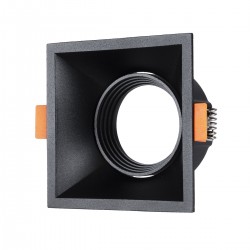 GLOBOSTAR® ALPHA 77833 Χωνευτή Κινούμενη Βάση για Σποτ MR16 με Ντουί GU10/GU5.3 IP20 - Μαύρο Ματ - Μ9 x Π9 x Υ4.5cm / Q8.3cm GLOBOSTAR® ALPHA 77833 Χωνευτή Κινούμενη Βάση για Σποτ MR16 με Ντουί GU10/GU5.3 IP20 - Μαύρο Ματ - Μ9 x Π9 x Υ4.5cm / Q8.3cm