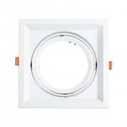 GLOBOSTAR® VITA 77852 Χωνευτή Κινούμενη Βάση για Σποτ AR111 για Ντουί GU10/GU5.3 IP20 - Λευκό - Μ18 x Π18 x Υ4.5cm / Q17.5 x 17.5cm GLOBOSTAR® VITA 77852 Χωνευτή Κινούμενη Βάση για Σποτ AR111 για Ντουί GU10/GU5.3 IP20 - Λευκό - Μ18 x Π18 x Υ4.5cm / Q17.5 x 17.5cm