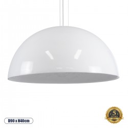 GLOBOSTAR® SERENIA 01273 Μοντέρνο Κρεμαστό Φωτιστικό Οροφής με Ντουί 1 x E27 AC 220-240V IP20 - Λευκό - Μ90 x Π90 x Y40cm GLOBOSTAR® SERENIA 01273 Μοντέρνο Κρεμαστό Φωτιστικό Οροφής με Ντουί 1 x E27 AC 220-240V IP20 - Λευκό - Μ90 x Π90 x Y40cm