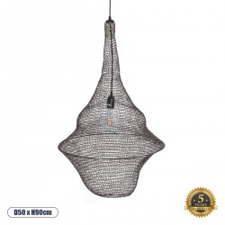 GLOBOSTAR® KENTUCKY 01875 Vintage Κρεμαστό Φωτιστικό Οροφής με Ντουί 1 x E27 AC 220-240V IP20 - Καφέ - Μ50 x Π50 x Υ90cm GLOBOSTAR® KENTUCKY 01875 Vintage Κρεμαστό Φωτιστικό Οροφής με Ντουί 1 x E27 AC 220-240V IP20 - Καφέ - Μ50 x Π50 x Υ90cm