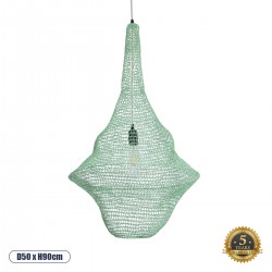 GLOBOSTAR® KENTUCKY 01876 Vintage Κρεμαστό Φωτιστικό Οροφής με Ντουί 1 x E27 AC 220-240V IP20 - Τιρκουάζ - Μ50 x Π50 x Υ90cm GLOBOSTAR® KENTUCKY 01876 Vintage Κρεμαστό Φωτιστικό Οροφής με Ντουί 1 x E27 AC 220-240V IP20 - Τιρκουάζ - Μ50 x Π50 x Υ90cm