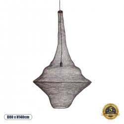 GLOBOSTAR® KENTUCKY 01878 Vintage Κρεμαστό Φωτιστικό Οροφής με Ντουί 1 x E27 AC 220-240V IP20 - Καφέ - Μ80 x Π80 x Υ140cm GLOBOSTAR® KENTUCKY 01878 Vintage Κρεμαστό Φωτιστικό Οροφής με Ντουί 1 x E27 AC 220-240V IP20 - Καφέ - Μ80 x Π80 x Υ140cm