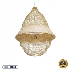 GLOBOSTAR® KENTUCKY 01911 Vintage Κρεμαστό Φωτιστικό Οροφής με Ντουί 1 x E27 AC 220-240V IP20 - Μπεζ - Μ60 x Π60 x Υ80cm GLOBOSTAR® KENTUCKY 01911 Vintage Κρεμαστό Φωτιστικό Οροφής με Ντουί 1 x E27 AC 220-240V IP20 - Μπεζ - Μ60 x Π60 x Υ80cm
