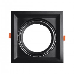 GLOBOSTAR® VITA 77853 Χωνευτή Κινούμενη Βάση για Σποτ AR111 για Ντουί GU10/GU5.3 IP20 - Μαύρο Ματ - Μ18 x Π18 x Υ4.5cm / Q17.5 x 17.5cm GLOBOSTAR® VITA 77853 Χωνευτή Κινούμενη Βάση για Σποτ AR111 για Ντουί GU10/GU5.3 IP20 - Μαύρο Ματ - Μ18 x Π18 x Υ4.5cm / Q17.5 x 17.5cm