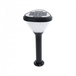 GLOBOSTAR® SOLARMIS 90521 Φωτιστικό Κολωνάκι Κήπου LED 10W 180lm 120° με Ενσωματωμένο Φωτοβολταϊκό Panel 6V 5W & Επαναφορτιζόμενη Μπαταρία Li-ion 3.2V 6000mAh με Αισθητήρα Ημέρας-Νύχτας Αδιάβροχο IP65 Ψυχρό Λευκό 6000K - Μαύρο - Μ26 x Π26 x Υ60cm - 2  GLOBOSTAR® SOLARMIS 90521 Φωτιστικό Κολωνάκι Κήπου LED 10W 180lm 120° με Ενσωματωμένο Φωτοβολταϊκό Panel 6V 5W & Επαναφορτιζόμενη Μπαταρία Li-ion 3.2V 6000mAh με Αισθητήρα Ημέρας-Νύχτας Αδιάβροχο IP65 Ψυχρό Λευκό 6000K - Μαύρο - Μ26 x Π26 x Υ60cm - 2