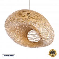 GLOBOSTAR® CARIBBEAN 01724 Boho Κρεμαστό Φωτιστικό Οροφής με Ντουί 1 x E27 AC 220-240V IP20 - Μπεζ - Μ60 x Π60 x Υ38cm GLOBOSTAR® CARIBBEAN 01724 Boho Κρεμαστό Φωτιστικό Οροφής με Ντουί 1 x E27 AC 220-240V IP20 - Μπεζ - Μ60 x Π60 x Υ38cm