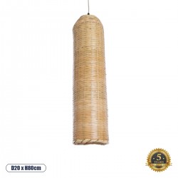 GLOBOSTAR® WAIKIKI 02349 Boho Κρεμαστό Φωτιστικό Οροφής με Ντουί 1 x E27 AC 220-240V IP20 - Μπεζ - Μ20 x Π20 x Υ80cm GLOBOSTAR® WAIKIKI 02349 Boho Κρεμαστό Φωτιστικό Οροφής με Ντουί 1 x E27 AC 220-240V IP20 - Μπεζ - Μ20 x Π20 x Υ80cm