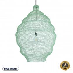 GLOBOSTAR® KENTUCKY 01903 Vintage Κρεμαστό Φωτιστικό Οροφής με Ντουί 1 x E27 AC 220-240V IP20 - Τιρκουάζ - Μ80 x Π80 x Y110cm GLOBOSTAR® KENTUCKY 01903 Vintage Κρεμαστό Φωτιστικό Οροφής με Ντουί 1 x E27 AC 220-240V IP20 - Τιρκουάζ - Μ80 x Π80 x Y110cm