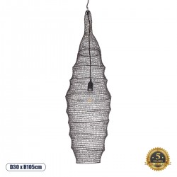 GLOBOSTAR® KENTUCKY 01908 Vintage Κρεμαστό Φωτιστικό Οροφής με Ντουί 1 x E27 AC 220-240V IP20 - Καφέ - Μ30 x Π30 x Y105cm GLOBOSTAR® KENTUCKY 01908 Vintage Κρεμαστό Φωτιστικό Οροφής με Ντουί 1 x E27 AC 220-240V IP20 - Καφέ - Μ30 x Π30 x Y105cm