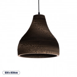 GLOBOSTAR® SANTORINI 01292 Boho Κρεμαστό Φωτιστικό Οροφής με Ντουί 1 x E27 AC 220-240V IP20 - Καφέ - Μ30 x Π30 x Y30cm GLOBOSTAR® SANTORINI 01292 Boho Κρεμαστό Φωτιστικό Οροφής με Ντουί 1 x E27 AC 220-240V IP20 - Καφέ - Μ30 x Π30 x Y30cm