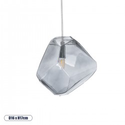 GLOBOSTAR® RINA 01307 Μοντέρνο Κρεμαστό Φωτιστικό Οροφής με Ντουί 1 x G9 AC 220-240V IP20 - Γκρι - Μ16 x Π16 x Υ17cm GLOBOSTAR® RINA 01307 Μοντέρνο Κρεμαστό Φωτιστικό Οροφής με Ντουί 1 x G9 AC 220-240V IP20 - Γκρι - Μ16 x Π16 x Υ17cm