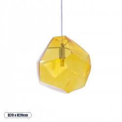 GLOBOSTAR® RINA 01308 Μοντέρνο Κρεμαστό Φωτιστικό Οροφής με Ντουί 1 x G9 AC 220-240V IP20 - Κίτρινο - Μ20 x Π20 x Υ20cm GLOBOSTAR® RINA 01308 Μοντέρνο Κρεμαστό Φωτιστικό Οροφής με Ντουί 1 x G9 AC 220-240V IP20 - Κίτρινο - Μ20 x Π20 x Υ20cm