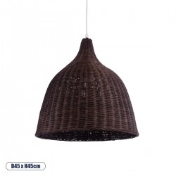 GLOBOSTAR® BAHAMAS 01368 Boho Κρεμαστό Φωτιστικό Οροφής με Ντουί 1 x E27 AC 220-240V IP20 - Καφέ - Μ45 x Π45 x Υ45cm GLOBOSTAR® BAHAMAS 01368 Boho Κρεμαστό Φωτιστικό Οροφής με Ντουί 1 x E27 AC 220-240V IP20 - Καφέ - Μ45 x Π45 x Υ45cm
