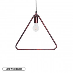 GLOBOSTAR® DELTA 01581 Μοντέρνο Κρεμαστό Φωτιστικό Οροφής με Ντουί 1 x E27 AC 220-240V IP20 - Χάλκινο - Μ37 x Π4 x Υ33cm GLOBOSTAR® DELTA 01581 Μοντέρνο Κρεμαστό Φωτιστικό Οροφής με Ντουί 1 x E27 AC 220-240V IP20 - Χάλκινο - Μ37 x Π4 x Υ33cm