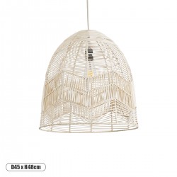 GLOBOSTAR® ALOHA 01751 Boho Κρεμαστό Φωτιστικό Οροφής με Ντουί 1 x E27 AC 220-240V IP20 - Μπεζ - Μ45 x Π45 x Υ48cm GLOBOSTAR® ALOHA 01751 Boho Κρεμαστό Φωτιστικό Οροφής με Ντουί 1 x E27 AC 220-240V IP20 - Μπεζ - Μ45 x Π45 x Υ48cm