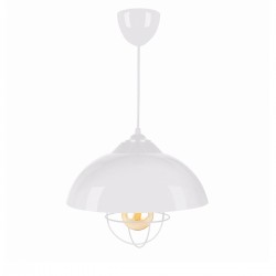 GLOBOSTAR® INDUSTRY 204-0111 Μοντέρνο Κρεμαστό Φωτιστικό Οροφής με Ντουί 1 x E27 AC 220-240V IP20 - Λευκό - Μ30 x Π30 x Υ25cm GLOBOSTAR® INDUSTRY 204-0111 Μοντέρνο Κρεμαστό Φωτιστικό Οροφής με Ντουί 1 x E27 AC 220-240V IP20 - Λευκό - Μ30 x Π30 x Υ25cm