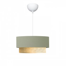 GLOBOSTAR® BIGGIE 204-0097 Μοντέρνο Κρεμαστό Φωτιστικό Οροφής με Ντουί 1 x E27 AC 220-240V IP20 - Λαδί & Μπεζ - Μ30 x Π30 x Υ16cm GLOBOSTAR® BIGGIE 204-0097 Μοντέρνο Κρεμαστό Φωτιστικό Οροφής με Ντουί 1 x E27 AC 220-240V IP20 - Λαδί & Μπεζ - Μ30 x Π30 x Υ16cm