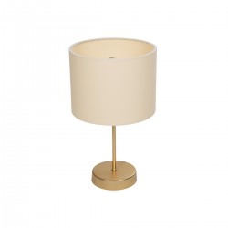 GloboStar® WIZ 203-0180 Μοντέρνο Επιτραπέζιο Φωτιστικό Πορτατίφ Μονόφωτο 1 x E27 IP20 Χρυσο Μέταλλο με Μπεζ Ύφασμα - Μ22 x Π22 x Υ36.5cm GloboStar® WIZ 203-0180 Μοντέρνο Επιτραπέζιο Φωτιστικό Πορτατίφ Μονόφωτο 1 x E27 IP20 Χρυσο Μέταλλο με Μπεζ Ύφασμα - Μ22 x Π22 x Υ36.5cm