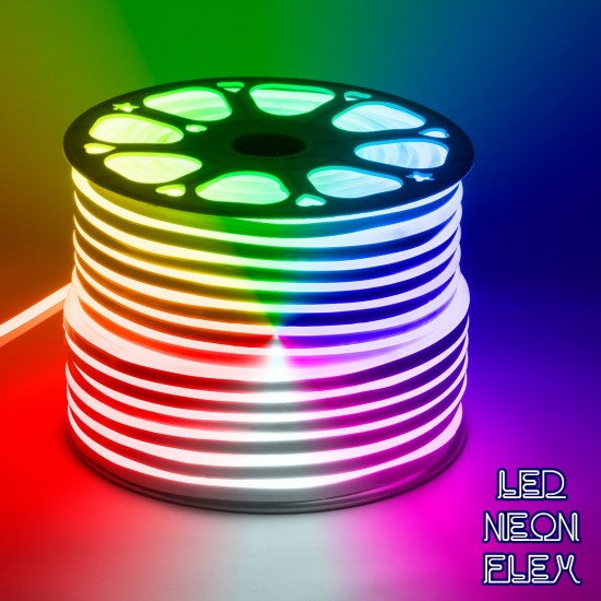GloboStar® 70578 OVALE 120° Degree Neon Flex Epistar LED SMD 5050 1m 18W/m 60LED/m 1260lm/m 120° DC 230V Αδιάβροχη IP68 RGB Dimmable GloboStar® 70578 OVALE 120° Degree Neon Flex Epistar LED SMD 5050 1m 18W/m 60LED/m 1260lm/m 120° DC 230V Αδιάβροχη IP68 RGB Dimmable